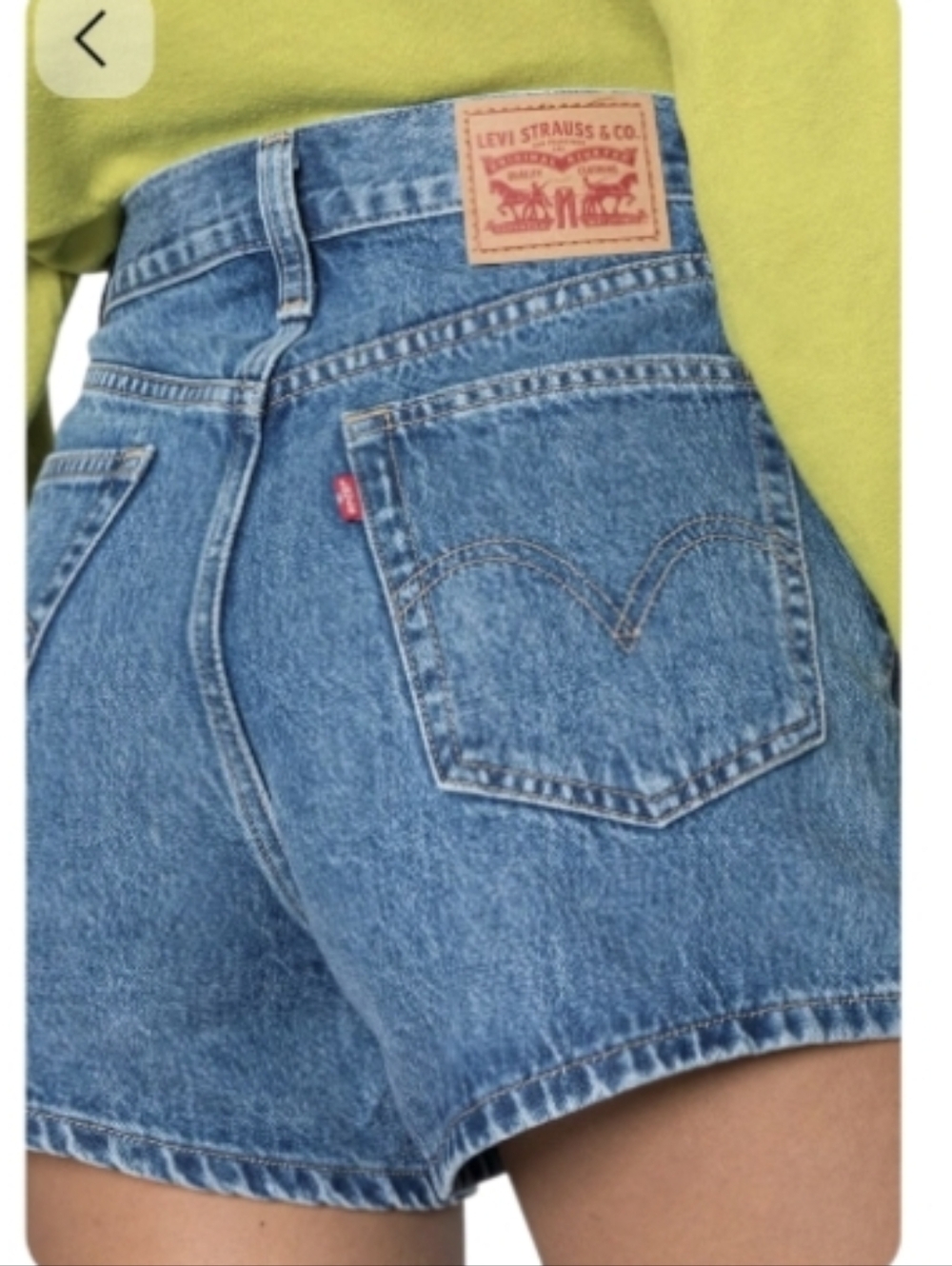 NEW Levi's High-Waist Denim Mom Shorts